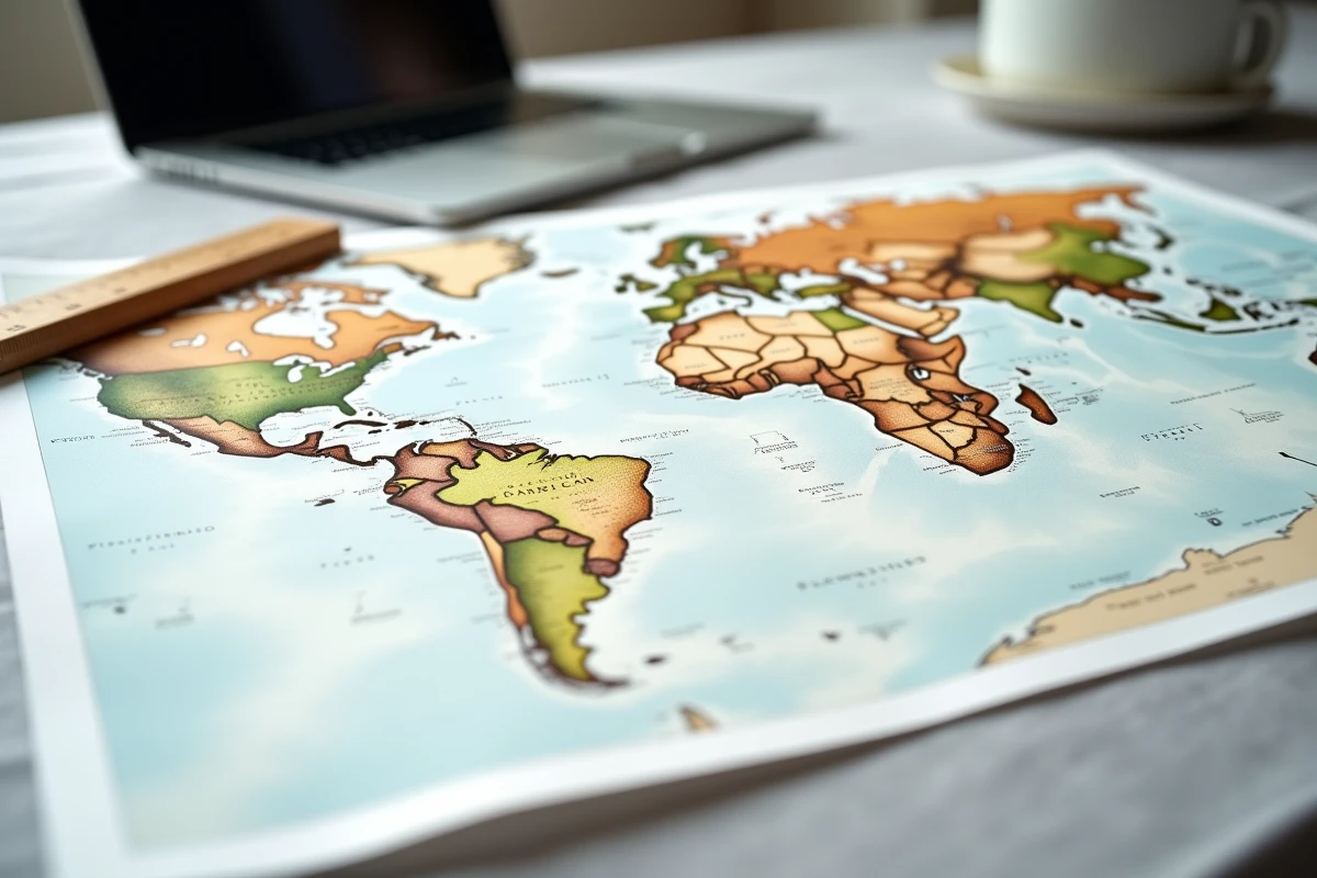 Comparaison côte à côte de deux projections cartographiques du monde montrant les vraies proportions du Groenland