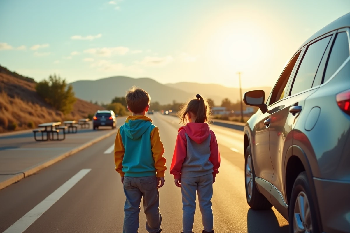 Freres et soeurs discutant pr&egrave;s d