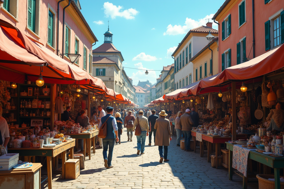Le plus grand marché aux puces d’Europe : localisation et caractéristiques