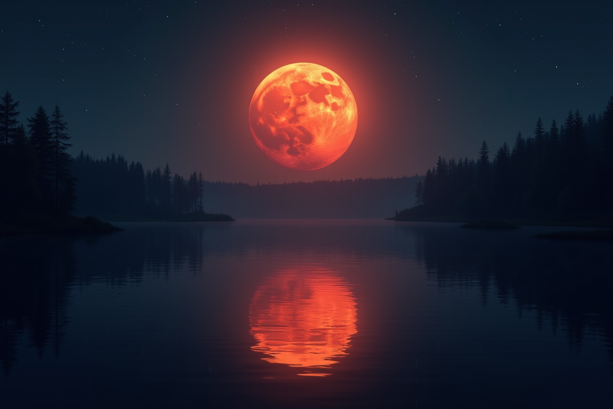 Lune rouge 2024 : date et détails de l’événement astronomique
